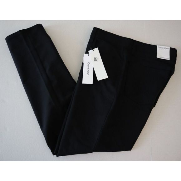 Calvin Klein Men Sz 32x30 Black CK Move 365 Slim-Fit Performance Dress Pants - Picture 9 of 12